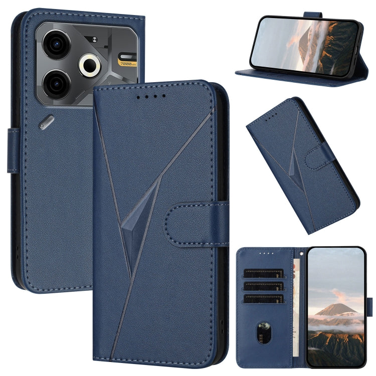 Triangle Pattern Buckle Clasp Leather Phone Case, For Tecno Pova 6 Neo 5G / Spark 30 5G, For Tecno Spark 30 Pro 4G, For Tecno Spark 30 4G, For Tecno Spark Go 5G 2025 / Hot 60i 5G, For Tecno Spark Go 2025, For Tecno Spark 30C, For Tecno Pova 6 Neo      ...