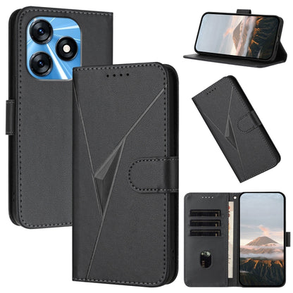 Triangle Pattern Buckle Clasp Leather Phone Case, For Tecno Camon 20 Premier, For Tecno Camon 20 / Camon 20 Pro 4G, For Tecno Spark 10C, For Tecno Spark 10 4G, For Tecno Spark Go 2023, For Tecno Spark 10 Pro, For Tecno Pova 4, For Tecno Pova 2