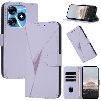 Triangle Pattern Buckle Clasp Leather Phone Case, For Tecno Camon 20 Premier, For Tecno Camon 20 / Camon 20 Pro 4G, For Tecno Spark 10C, For Tecno Spark 10 4G, For Tecno Spark Go 2023, For Tecno Spark 10 Pro, For Tecno Pova 4, For Tecno Pova 2