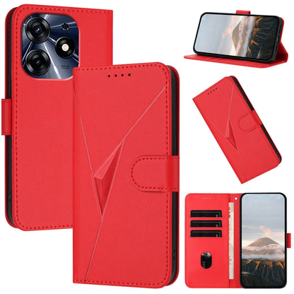 Triangle Pattern Buckle Clasp Leather Phone Case, For Tecno Camon 20 Premier, For Tecno Camon 20 / Camon 20 Pro 4G, For Tecno Spark 10C, For Tecno Spark 10 4G, For Tecno Spark Go 2023, For Tecno Spark 10 Pro, For Tecno Pova 4, For Tecno Pova 2
