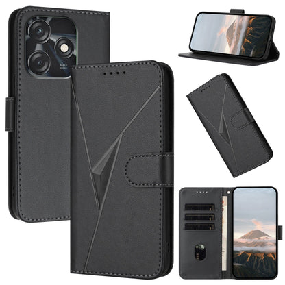 Triangle Pattern Buckle Clasp Leather Phone Case, For Tecno Camon 20 Premier, For Tecno Camon 20 / Camon 20 Pro 4G, For Tecno Spark 10C, For Tecno Spark 10 4G, For Tecno Spark Go 2023, For Tecno Spark 10 Pro, For Tecno Pova 4, For Tecno Pova 2