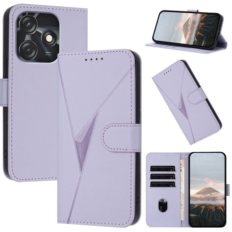 Triangle Pattern Buckle Clasp Leather Phone Case, For Tecno Camon 20 Premier, For Tecno Camon 20 / Camon 20 Pro 4G, For Tecno Spark 10C, For Tecno Spark 10 4G, For Tecno Spark Go 2023, For Tecno Spark 10 Pro, For Tecno Pova 4, For Tecno Pova 2