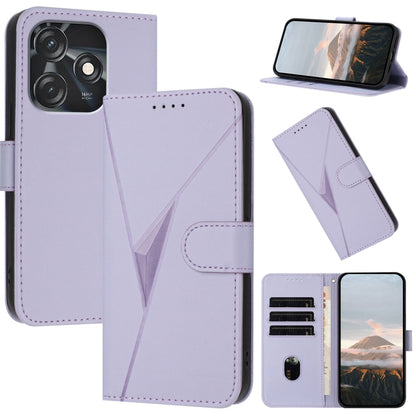 Triangle Pattern Buckle Clasp Leather Phone Case, For Tecno Camon 20 Premier, For Tecno Camon 20 / Camon 20 Pro 4G, For Tecno Spark 10C, For Tecno Spark 10 4G, For Tecno Spark Go 2023, For Tecno Spark 10 Pro, For Tecno Pova 4, For Tecno Pova 2