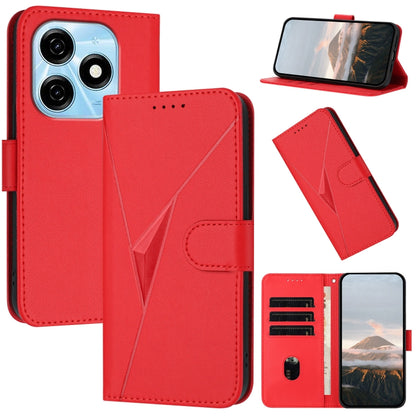Triangle Pattern Buckle Clasp Leather Phone Case, For Tecno Pova 6 Neo 5G / Spark 30 5G, For Tecno Spark 30 Pro 4G, For Tecno Spark 30 4G, For Tecno Spark Go 5G 2025 / Hot 60i 5G, For Tecno Spark Go 2025, For Tecno Spark 30C, For Tecno Pova 6 Neo      ...
