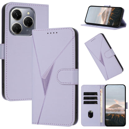 Triangle Pattern Buckle Clasp Leather Phone Case, For Tecno Pova 6 Neo 5G / Spark 30 5G, For Tecno Spark 30 Pro 4G, For Tecno Spark 30 4G, For Tecno Spark Go 5G 2025 / Hot 60i 5G, For Tecno Spark Go 2025, For Tecno Spark 30C, For Tecno Pova 6 Neo      ...