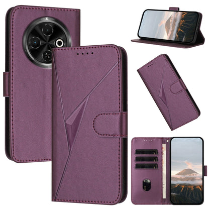 Triangle Pattern Buckle Clasp Leather Phone Case, For Tecno Pova 6 Neo 5G / Spark 30 5G, For Tecno Spark 30 Pro 4G, For Tecno Spark 30 4G, For Tecno Spark Go 5G 2025 / Hot 60i 5G, For Tecno Spark Go 2025, For Tecno Spark 30C, For Tecno Pova 6 Neo      ...