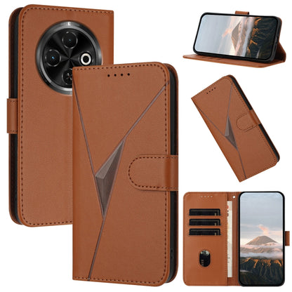 Triangle Pattern Buckle Clasp Leather Phone Case, For Tecno Pova 6 Neo 5G / Spark 30 5G, For Tecno Spark 30 Pro 4G, For Tecno Spark 30 4G, For Tecno Spark Go 5G 2025 / Hot 60i 5G, For Tecno Spark Go 2025, For Tecno Spark 30C, For Tecno Pova 6 Neo      ...
