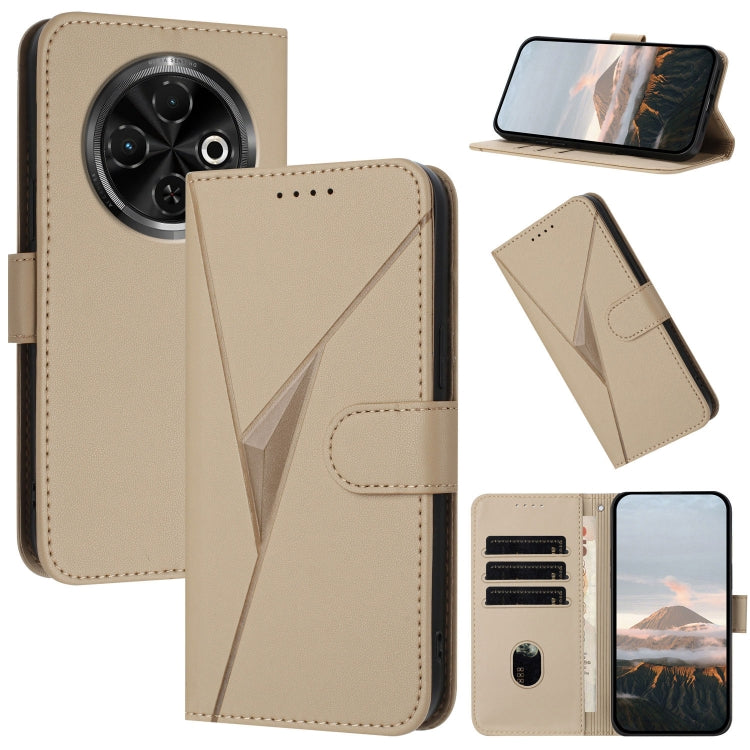 Triangle Pattern Buckle Clasp Leather Phone Case, For Tecno Pova 6 Neo 5G / Spark 30 5G, For Tecno Spark 30 Pro 4G, For Tecno Spark 30 4G, For Tecno Spark Go 5G 2025 / Hot 60i 5G, For Tecno Spark Go 2025, For Tecno Spark 30C, For Tecno Pova 6 Neo      ...