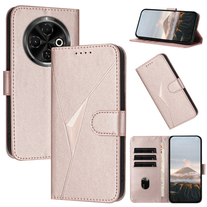 Triangle Pattern Buckle Clasp Leather Phone Case, For Tecno Pova 6 Neo 5G / Spark 30 5G, For Tecno Spark 30 Pro 4G, For Tecno Spark 30 4G, For Tecno Spark Go 5G 2025 / Hot 60i 5G, For Tecno Spark Go 2025, For Tecno Spark 30C, For Tecno Pova 6 Neo      ...