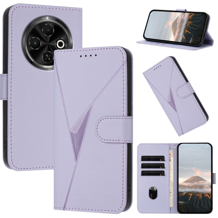 Triangle Pattern Buckle Clasp Leather Phone Case, For Tecno Pova 6 Neo 5G / Spark 30 5G, For Tecno Spark 30 Pro 4G, For Tecno Spark 30 4G, For Tecno Spark Go 5G 2025 / Hot 60i 5G, For Tecno Spark Go 2025, For Tecno Spark 30C, For Tecno Pova 6 Neo      ...