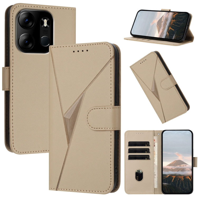 Triangle Pattern Buckle Clasp Leather Phone Case, For Tecno Camon 20 Premier, For Tecno Camon 20 / Camon 20 Pro 4G, For Tecno Spark 10C, For Tecno Spark 10 4G, For Tecno Spark Go 2023, For Tecno Spark 10 Pro, For Tecno Pova 4, For Tecno Pova 2