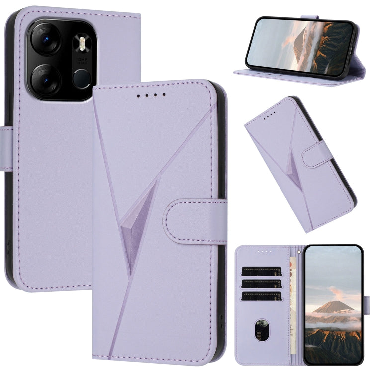 Triangle Pattern Buckle Clasp Leather Phone Case, For Tecno Camon 20 Premier, For Tecno Camon 20 / Camon 20 Pro 4G, For Tecno Spark 10C, For Tecno Spark 10 4G, For Tecno Spark Go 2023, For Tecno Spark 10 Pro, For Tecno Pova 4, For Tecno Pova 2