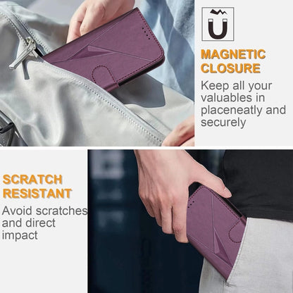 Triangle Pattern Buckle Clasp Leather Phone Case, For Tecno Pova 6 Neo 5G / Spark 30 5G, For Tecno Spark 30 Pro 4G, For Tecno Spark 30 4G, For Tecno Spark Go 5G 2025 / Hot 60i 5G, For Tecno Spark Go 2025, For Tecno Spark 30C, For Tecno Pova 6 Neo      ...