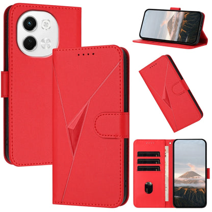 Triangle Pattern Buckle Clasp Leather Phone Case, For Tecno Pova 6 Neo 5G / Spark 30 5G, For Tecno Spark 30 Pro 4G, For Tecno Spark 30 4G, For Tecno Spark Go 5G 2025 / Hot 60i 5G, For Tecno Spark Go 2025, For Tecno Spark 30C, For Tecno Pova 6 Neo      ...