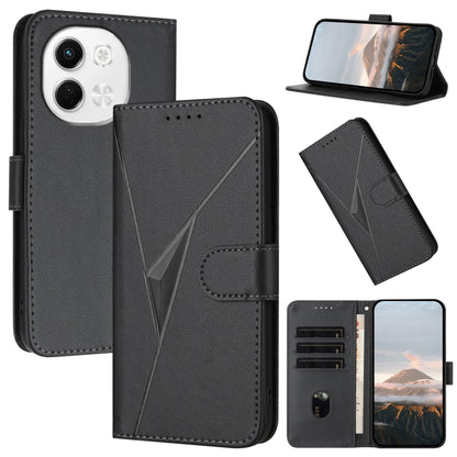 Triangle Pattern Buckle Clasp Leather Phone Case, For Tecno Pova 6 Neo 5G / Spark 30 5G, For Tecno Spark 30 Pro 4G, For Tecno Spark 30 4G, For Tecno Spark Go 5G 2025 / Hot 60i 5G, For Tecno Spark Go 2025, For Tecno Spark 30C, For Tecno Pova 6 Neo      ...