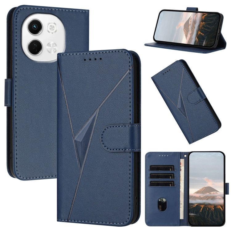 Triangle Pattern Buckle Clasp Leather Phone Case, For Tecno Pova 6 Neo 5G / Spark 30 5G, For Tecno Spark 30 Pro 4G, For Tecno Spark 30 4G, For Tecno Spark Go 5G 2025 / Hot 60i 5G, For Tecno Spark Go 2025, For Tecno Spark 30C, For Tecno Pova 6 Neo      ...