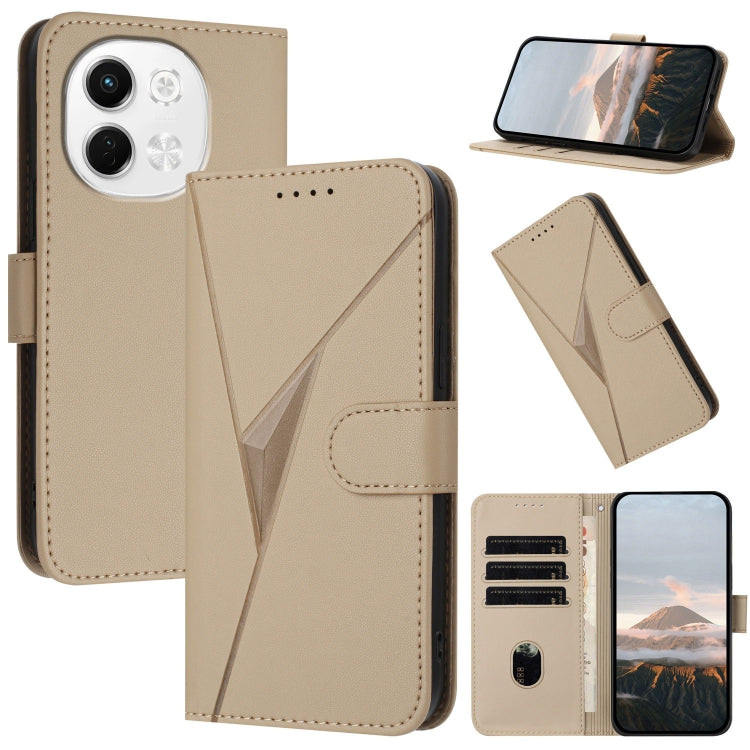 Triangle Pattern Buckle Clasp Leather Phone Case, For Tecno Pova 6 Neo 5G / Spark 30 5G, For Tecno Spark 30 Pro 4G, For Tecno Spark 30 4G, For Tecno Spark Go 5G 2025 / Hot 60i 5G, For Tecno Spark Go 2025, For Tecno Spark 30C, For Tecno Pova 6 Neo      ...