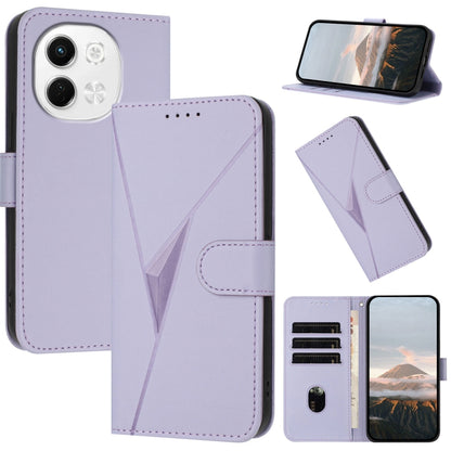 Triangle Pattern Buckle Clasp Leather Phone Case, For Tecno Pova 6 Neo 5G / Spark 30 5G, For Tecno Spark 30 Pro 4G, For Tecno Spark 30 4G, For Tecno Spark Go 5G 2025 / Hot 60i 5G, For Tecno Spark Go 2025, For Tecno Spark 30C, For Tecno Pova 6 Neo      ...