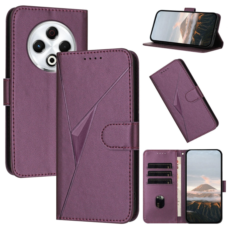 Triangle Pattern Buckle Clasp Leather Phone Case, For Tecno Pova 6 Neo 5G / Spark 30 5G, For Tecno Spark 30 Pro 4G, For Tecno Spark 30 4G, For Tecno Spark Go 5G 2025 / Hot 60i 5G, For Tecno Spark Go 2025, For Tecno Spark 30C, For Tecno Pova 6 Neo      ...
