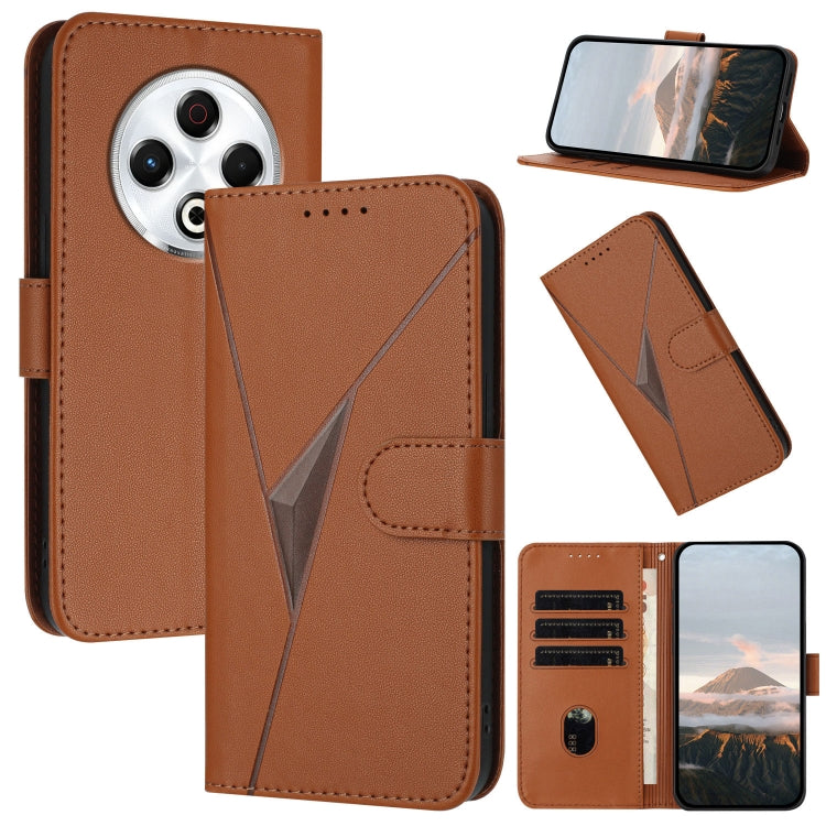 Triangle Pattern Buckle Clasp Leather Phone Case, For Tecno Pova 6 Neo 5G / Spark 30 5G, For Tecno Spark 30 Pro 4G, For Tecno Spark 30 4G, For Tecno Spark Go 5G 2025 / Hot 60i 5G, For Tecno Spark Go 2025, For Tecno Spark 30C, For Tecno Pova 6 Neo      ...