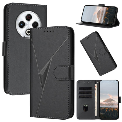 Triangle Pattern Buckle Clasp Leather Phone Case, For Tecno Pova 6 Neo 5G / Spark 30 5G, For Tecno Spark 30 Pro 4G, For Tecno Spark 30 4G, For Tecno Spark Go 5G 2025 / Hot 60i 5G, For Tecno Spark Go 2025, For Tecno Spark 30C, For Tecno Pova 6 Neo      ...