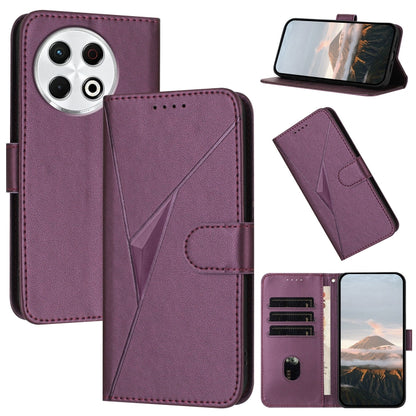 Triangle Pattern Buckle Clasp Leather Phone Case, For Tecno Pova 6 Neo 5G / Spark 30 5G, For Tecno Spark 30 Pro 4G, For Tecno Spark 30 4G, For Tecno Spark Go 5G 2025 / Hot 60i 5G, For Tecno Spark Go 2025, For Tecno Spark 30C, For Tecno Pova 6 Neo      ...