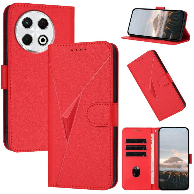 Triangle Pattern Buckle Clasp Leather Phone Case, For Tecno Pova 6 Neo 5G / Spark 30 5G, For Tecno Spark 30 Pro 4G, For Tecno Spark 30 4G, For Tecno Spark Go 5G 2025 / Hot 60i 5G, For Tecno Spark Go 2025, For Tecno Spark 30C, For Tecno Pova 6 Neo      ...