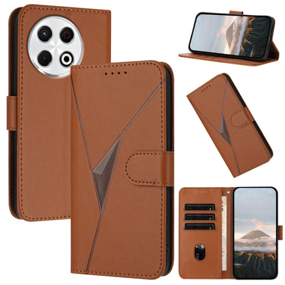 Triangle Pattern Buckle Clasp Leather Phone Case, For Tecno Pova 6 Neo 5G / Spark 30 5G, For Tecno Spark 30 Pro 4G, For Tecno Spark 30 4G, For Tecno Spark Go 5G 2025 / Hot 60i 5G, For Tecno Spark Go 2025, For Tecno Spark 30C, For Tecno Pova 6 Neo      ...