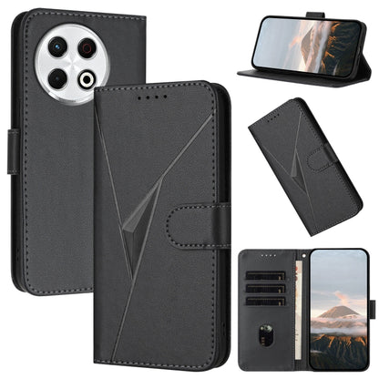 Triangle Pattern Buckle Clasp Leather Phone Case, For Tecno Pova 6 Neo 5G / Spark 30 5G, For Tecno Spark 30 Pro 4G, For Tecno Spark 30 4G, For Tecno Spark Go 5G 2025 / Hot 60i 5G, For Tecno Spark Go 2025, For Tecno Spark 30C, For Tecno Pova 6 Neo      ...