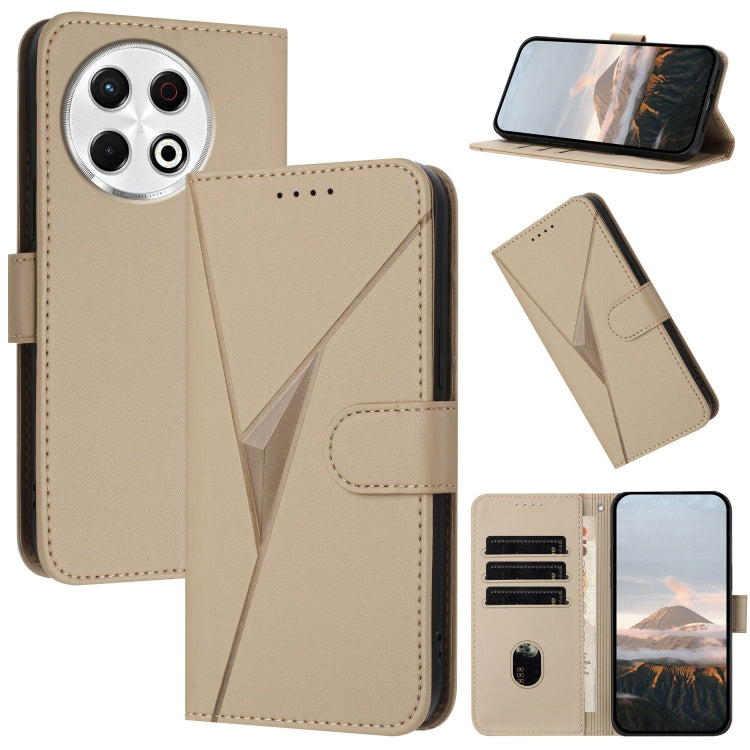 Triangle Pattern Buckle Clasp Leather Phone Case, For Tecno Pova 6 Neo 5G / Spark 30 5G, For Tecno Spark 30 Pro 4G, For Tecno Spark 30 4G, For Tecno Spark Go 5G 2025 / Hot 60i 5G, For Tecno Spark Go 2025, For Tecno Spark 30C, For Tecno Pova 6 Neo      ...