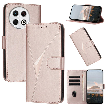 Triangle Pattern Buckle Clasp Leather Phone Case, For Tecno Pova 6 Neo 5G / Spark 30 5G, For Tecno Spark 30 Pro 4G, For Tecno Spark 30 4G, For Tecno Spark Go 5G 2025 / Hot 60i 5G, For Tecno Spark Go 2025, For Tecno Spark 30C, For Tecno Pova 6 Neo      ...