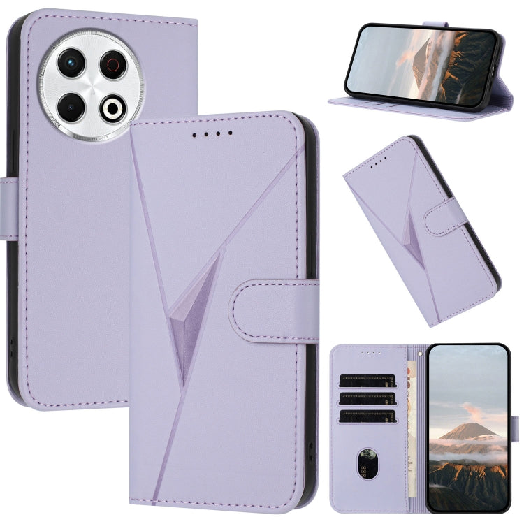 Triangle Pattern Buckle Clasp Leather Phone Case, For Tecno Pova 6 Neo 5G / Spark 30 5G, For Tecno Spark 30 Pro 4G, For Tecno Spark 30 4G, For Tecno Spark Go 5G 2025 / Hot 60i 5G, For Tecno Spark Go 2025, For Tecno Spark 30C, For Tecno Pova 6 Neo      ...