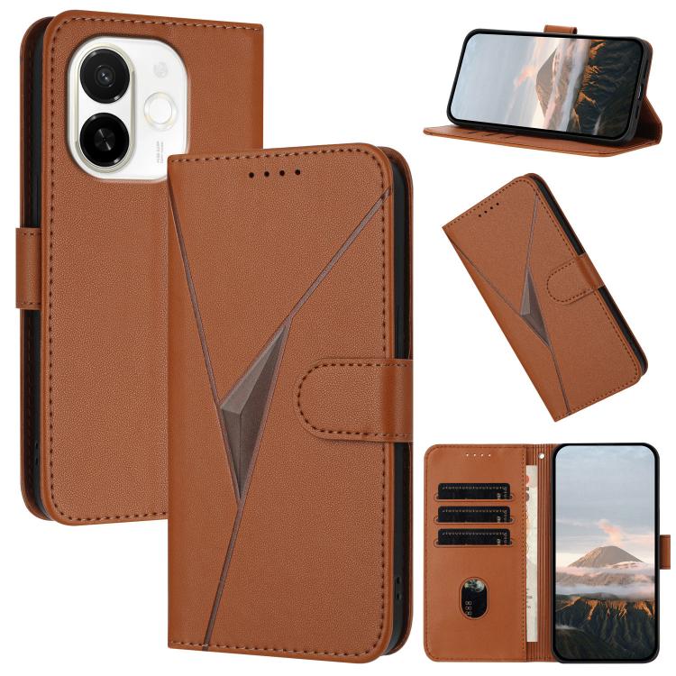 Triangle Pattern Buckle Clasp Leather Phone Case, For Tecno Pova Curve 2 5G, For Tecno Spark Go 3 / Pop 20 4G, For Tecno Spark 50 4G, For Tecno Camon 50 Pro 4G, For Tecno Camon 50 4G, For Tecno Spark Slim, For Tecno Spark 40 4G, For Tecno Pova Curve   ...