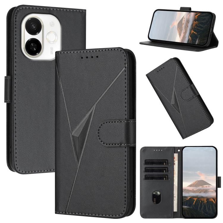 Triangle Pattern Buckle Clasp Leather Phone Case, For Tecno Pova Curve 2 5G, For Tecno Spark Go 3 / Pop 20 4G, For Tecno Spark 50 4G, For Tecno Camon 50 Pro 4G, For Tecno Camon 50 4G, For Tecno Spark Slim, For Tecno Spark 40 4G, For Tecno Pova Curve   ...