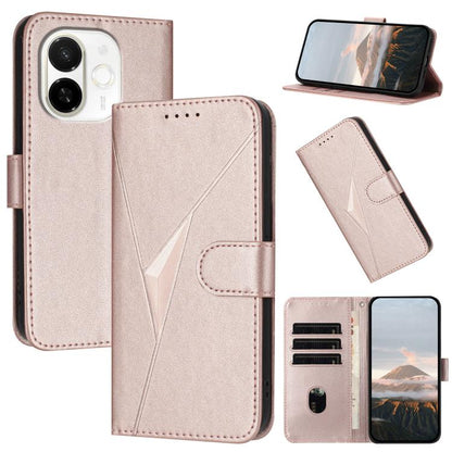Triangle Pattern Buckle Clasp Leather Phone Case, For Tecno Pova Curve 2 5G, For Tecno Spark Go 3 / Pop 20 4G, For Tecno Spark 50 4G, For Tecno Camon 50 Pro 4G, For Tecno Camon 50 4G, For Tecno Spark Slim, For Tecno Spark 40 4G, For Tecno Pova Curve   ...