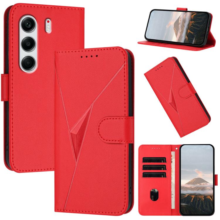 Triangle Pattern Buckle Clasp Leather Phone Case, For Tecno Pova Curve 2 5G, For Tecno Spark Go 3 / Pop 20 4G, For Tecno Spark 50 4G, For Tecno Camon 50 Pro 4G, For Tecno Camon 50 4G, For Tecno Spark Slim, For Tecno Spark 40 4G, For Tecno Pova Curve   ...
