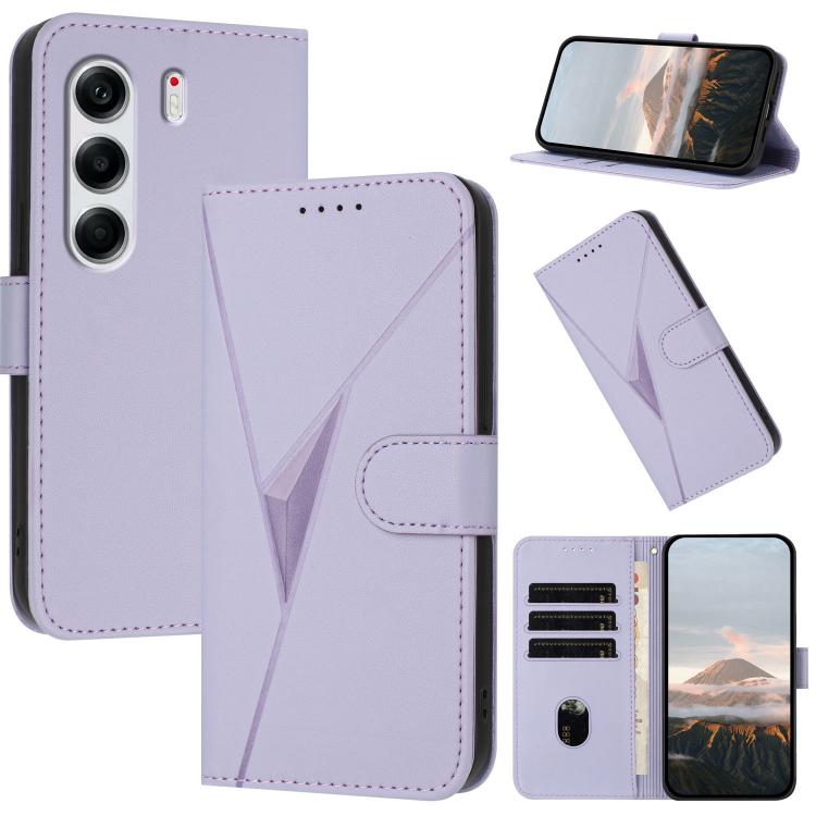 Triangle Pattern Buckle Clasp Leather Phone Case, For Tecno Pova Curve 2 5G, For Tecno Spark Go 3 / Pop 20 4G, For Tecno Spark 50 4G, For Tecno Camon 50 Pro 4G, For Tecno Camon 50 4G, For Tecno Spark Slim, For Tecno Spark 40 4G, For Tecno Pova Curve   ...