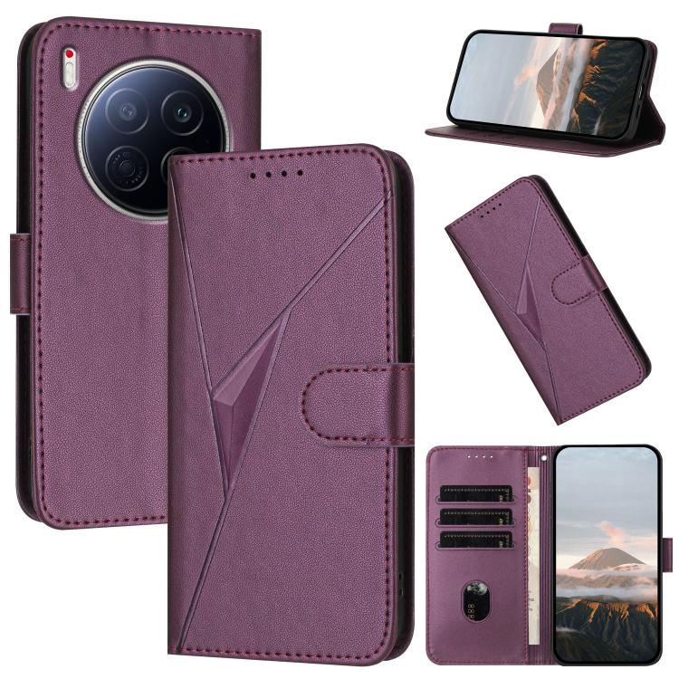 Triangle Pattern Buckle Clasp Leather Phone Case, For Tecno Pova Curve 2 5G, For Tecno Spark Go 3 / Pop 20 4G, For Tecno Spark 50 4G, For Tecno Camon 50 Pro 4G, For Tecno Camon 50 4G, For Tecno Spark Slim, For Tecno Spark 40 4G, For Tecno Pova Curve   ...