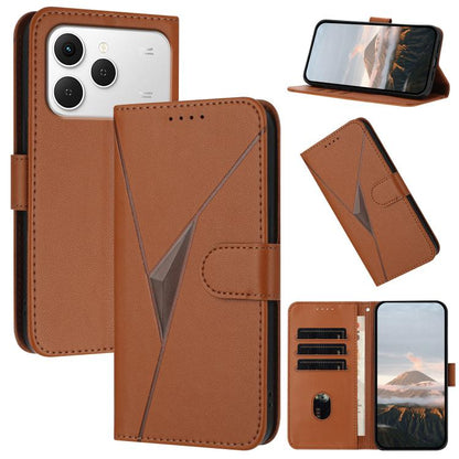 Triangle Pattern Buckle Clasp Leather Phone Case, For Tecno Pova Curve 2 5G, For Tecno Spark Go 3 / Pop 20 4G, For Tecno Spark 50 4G, For Tecno Camon 50 Pro 4G, For Tecno Camon 50 4G, For Tecno Spark Slim, For Tecno Spark 40 4G, For Tecno Pova Curve   ...