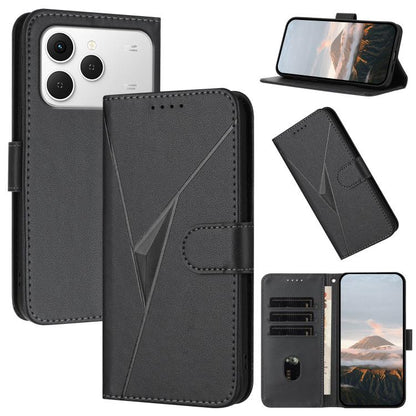 Triangle Pattern Buckle Clasp Leather Phone Case, For Tecno Pova Curve 2 5G, For Tecno Spark Go 3 / Pop 20 4G, For Tecno Spark 50 4G, For Tecno Camon 50 Pro 4G, For Tecno Camon 50 4G, For Tecno Spark Slim, For Tecno Spark 40 4G, For Tecno Pova Curve   ...
