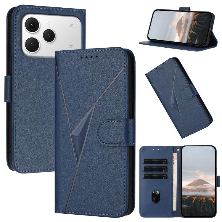 Triangle Pattern Buckle Clasp Leather Phone Case, For Tecno Pova Curve 2 5G, For Tecno Spark Go 3 / Pop 20 4G, For Tecno Spark 50 4G, For Tecno Camon 50 Pro 4G, For Tecno Camon 50 4G, For Tecno Spark Slim, For Tecno Spark 40 4G, For Tecno Pova Curve   ...