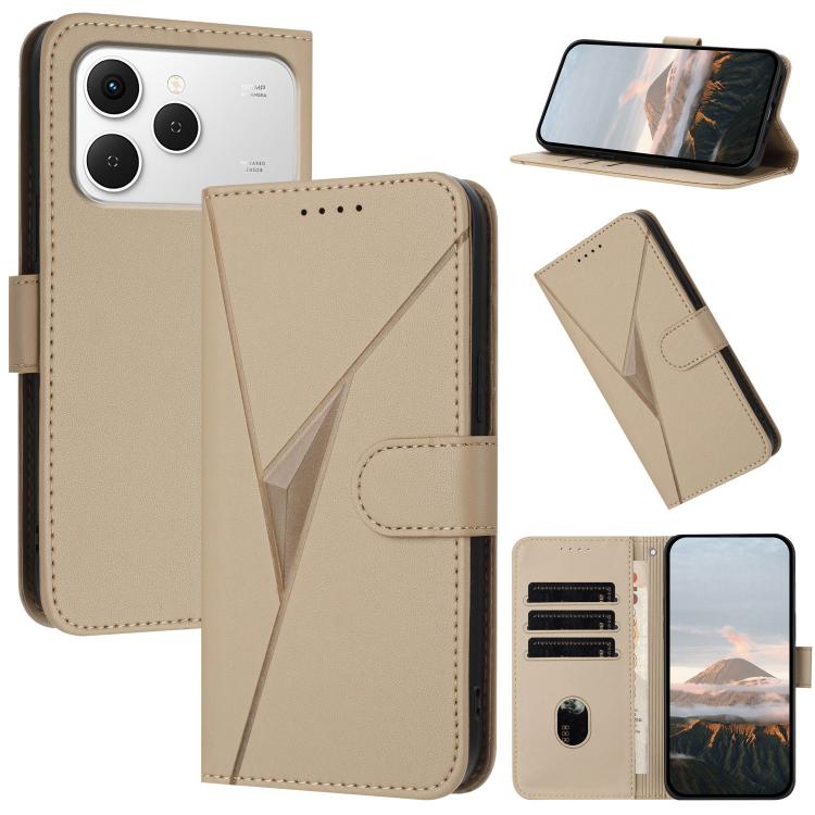 Triangle Pattern Buckle Clasp Leather Phone Case, For Tecno Pova Curve 2 5G, For Tecno Spark Go 3 / Pop 20 4G, For Tecno Spark 50 4G, For Tecno Camon 50 Pro 4G, For Tecno Camon 50 4G, For Tecno Spark Slim, For Tecno Spark 40 4G, For Tecno Pova Curve   ...