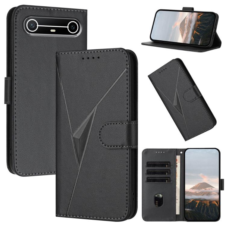 Triangle Pattern Buckle Clasp Leather Phone Case, For Tecno Pova Curve 2 5G, For Tecno Spark Go 3 / Pop 20 4G, For Tecno Spark 50 4G, For Tecno Camon 50 Pro 4G, For Tecno Camon 50 4G, For Tecno Spark Slim, For Tecno Spark 40 4G, For Tecno Pova Curve   ...