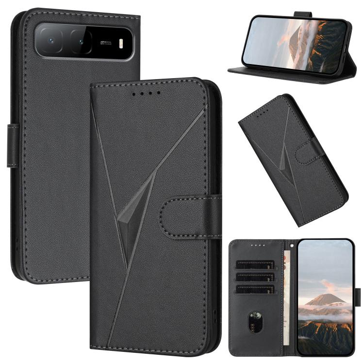 Triangle Pattern Buckle Clasp Leather Phone Case, For Tecno Pova 6 Neo 5G / Spark 30 5G, For Tecno Spark 30 Pro 4G, For Tecno Spark 30 4G, For Tecno Spark Go 5G 2025 / Hot 60i 5G, For Tecno Spark Go 2025, For Tecno Spark 30C, For Tecno Pova 6 Neo      ...
