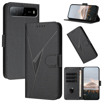 Triangle Pattern Buckle Clasp Leather Phone Case, For Tecno Pova 6 Neo 5G / Spark 30 5G, For Tecno Spark 30 Pro 4G, For Tecno Spark 30 4G, For Tecno Spark Go 5G 2025 / Hot 60i 5G, For Tecno Spark Go 2025, For Tecno Spark 30C, For Tecno Pova 6 Neo      ...