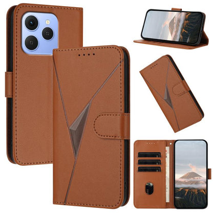 Triangle Pattern Buckle Clasp Leather Phone Case, For Tecno Pova Curve 2 5G, For Tecno Spark Go 3 / Pop 20 4G, For Tecno Spark 50 4G, For Tecno Camon 50 Pro 4G, For Tecno Camon 50 4G, For Tecno Spark Slim, For Tecno Spark 40 4G, For Tecno Pova Curve   ...
