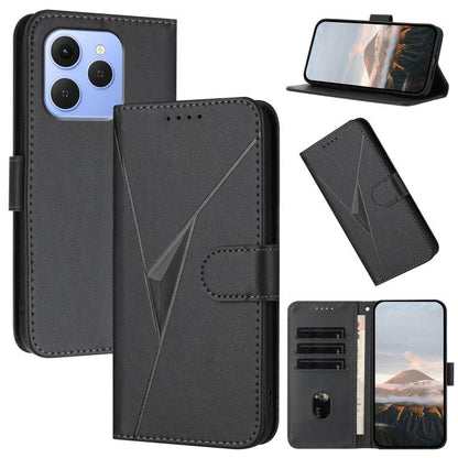 Triangle Pattern Buckle Clasp Leather Phone Case, For Tecno Pova Curve 2 5G, For Tecno Spark Go 3 / Pop 20 4G, For Tecno Spark 50 4G, For Tecno Camon 50 Pro 4G, For Tecno Camon 50 4G, For Tecno Spark Slim, For Tecno Spark 40 4G, For Tecno Pova Curve   ...