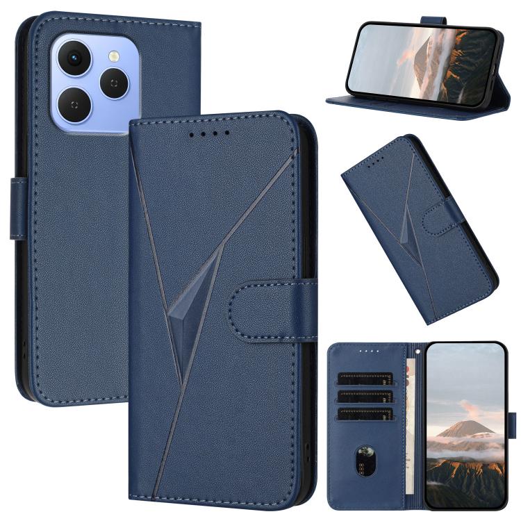Triangle Pattern Buckle Clasp Leather Phone Case, For Tecno Pova Curve 2 5G, For Tecno Spark Go 3 / Pop 20 4G, For Tecno Spark 50 4G, For Tecno Camon 50 Pro 4G, For Tecno Camon 50 4G, For Tecno Spark Slim, For Tecno Spark 40 4G, For Tecno Pova Curve   ...