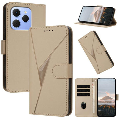 Triangle Pattern Buckle Clasp Leather Phone Case, For Tecno Pova Curve 2 5G, For Tecno Spark Go 3 / Pop 20 4G, For Tecno Spark 50 4G, For Tecno Camon 50 Pro 4G, For Tecno Camon 50 4G, For Tecno Spark Slim, For Tecno Spark 40 4G, For Tecno Pova Curve   ...