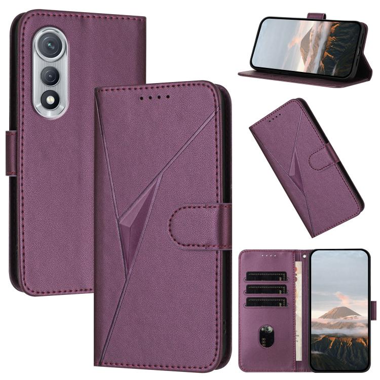 Triangle Pattern Buckle Clasp Leather Phone Case, For Tecno Pova Curve 2 5G, For Tecno Spark Go 3 / Pop 20 4G, For Tecno Spark 50 4G, For Tecno Camon 50 Pro 4G, For Tecno Camon 50 4G, For Tecno Spark Slim, For Tecno Spark 40 4G, For Tecno Pova Curve   ...